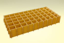 間仕切り・緩衝材の試作に